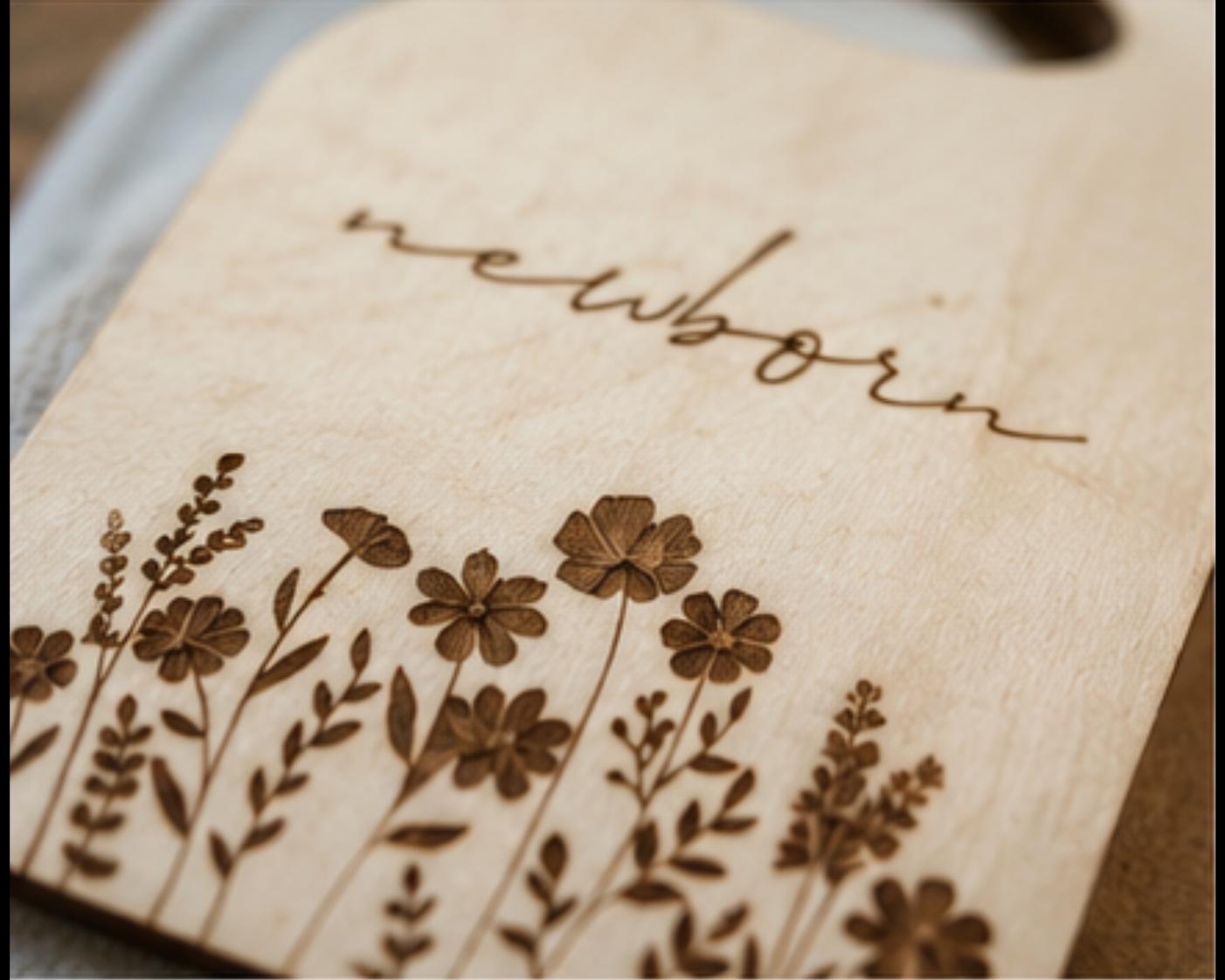 Wooden Baby Closet Dividers | Floral Nursery Organizer | Newborn to 5T